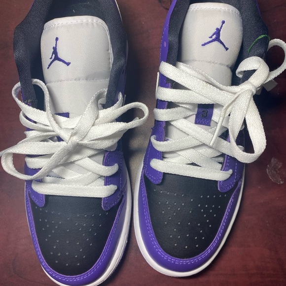Never worn Air Jordan 1 Lows Purple. Please message if interested. - Picture 3 of 5